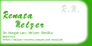 renata melzer business card
